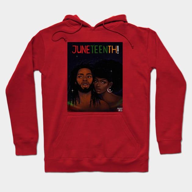 Happy Juneteenth! Hoodie by VactuART